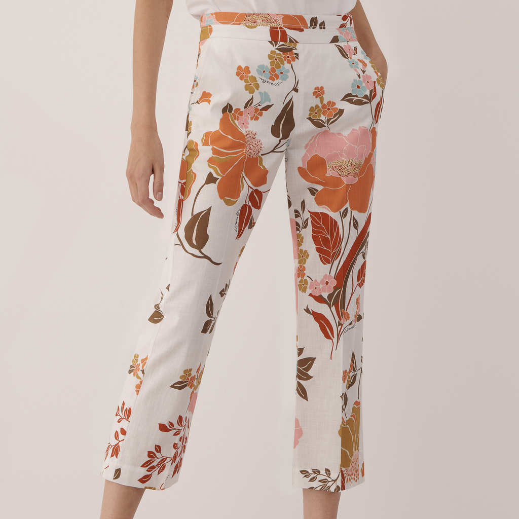 Pantaloni cropped fantasia Marella - Carlabbigliamento
