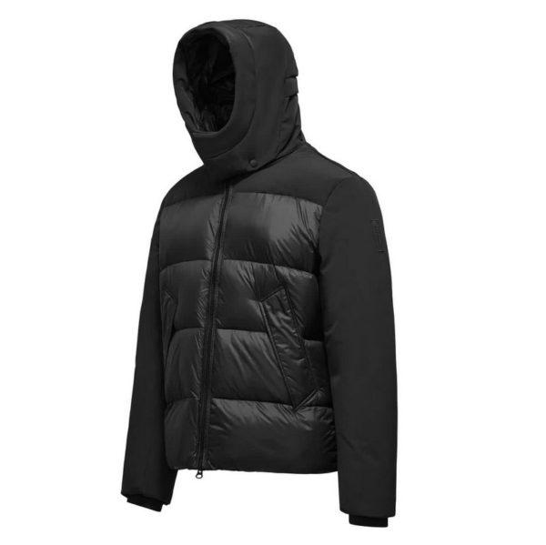 Piumino nero bimaterico Bomboogie - immagine 2