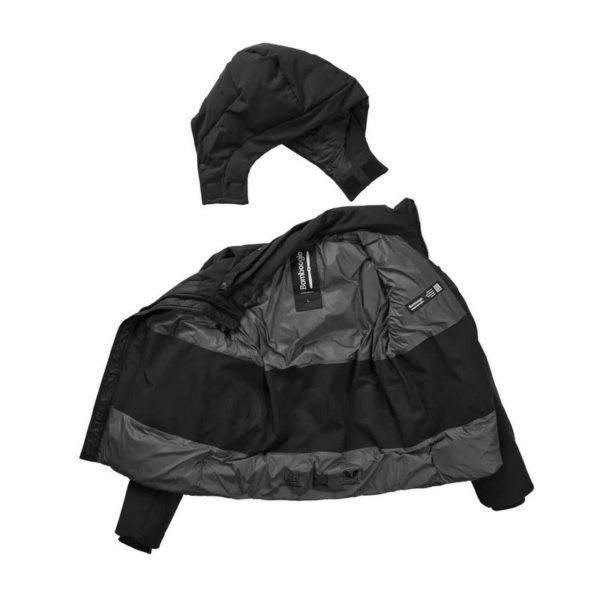 Piumino nero bimaterico Bomboogie - immagine 4