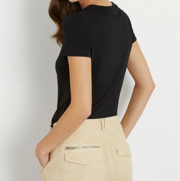 Maglietta logo nera Guess - immagine 3