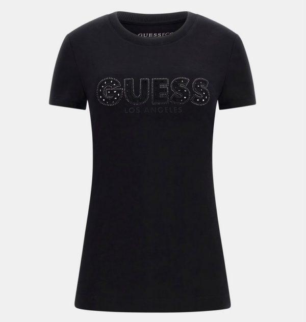 Maglietta logo nera Guess - immagine 4