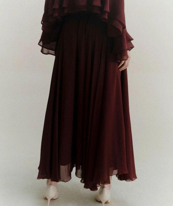 Gonna lunga in georgette Marella - immagine 3