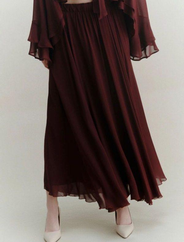Gonna lunga in georgette Marella - immagine 2