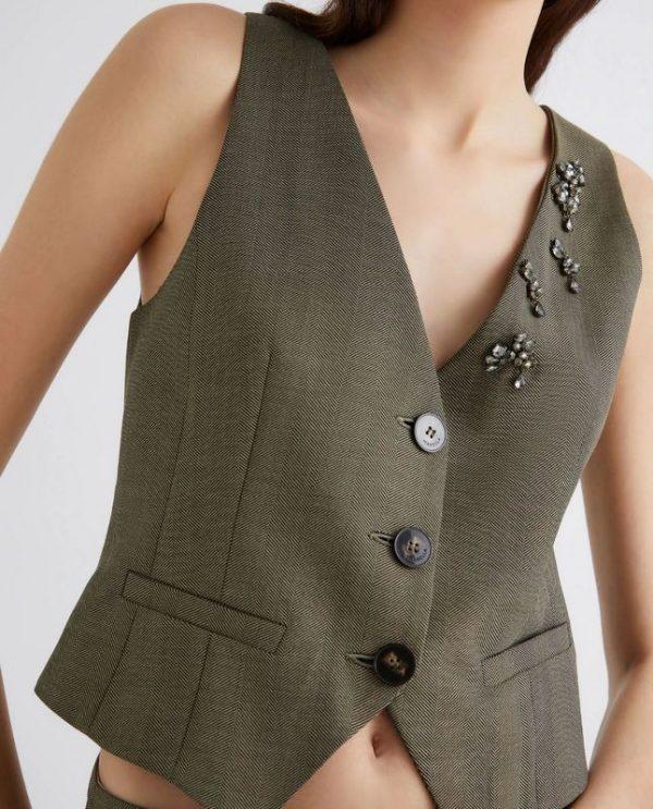 Gilet in saglia fluida Marella - immagine 2