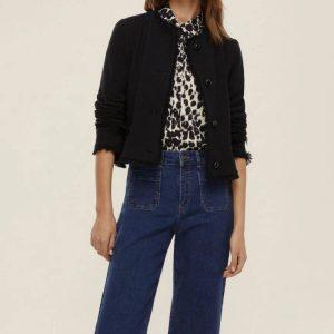 Shop 5 25 Ottobre 2025 Giacca corta in stuoia nera Emme