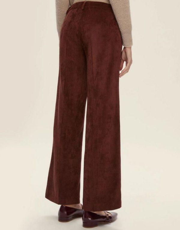 Pantalone dritto in velluto Emme - immagine 2