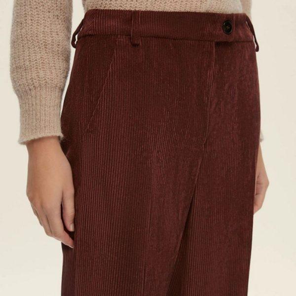 Pantalone dritto in velluto Emme - immagine 3