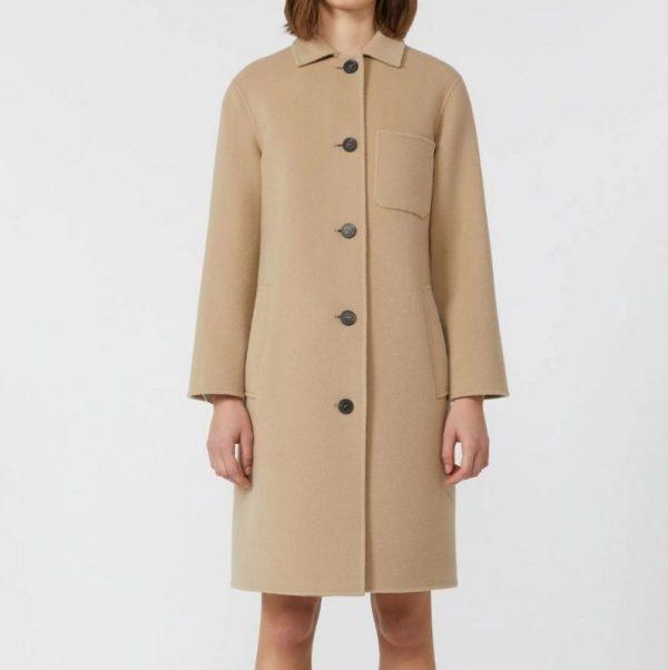 Cappotto monopetto in lana beige Weekend Max Mara - immagine 2
