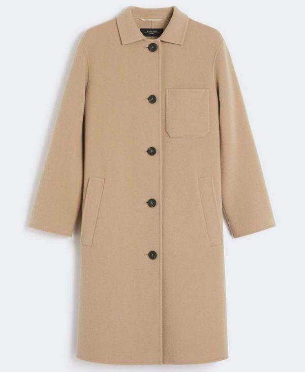Cappotto monopetto in lana beige Weekend Max Mara - immagine 3