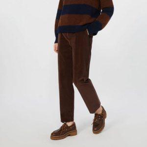 Pantaloni in velluto vinaccia Weekend Max Mara