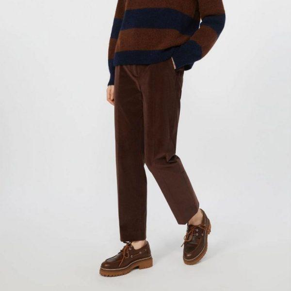 Pantaloni in velluto vinaccia Weekend Max Mara