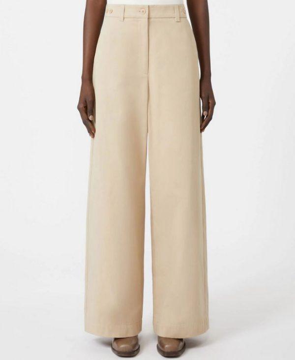 Pantaloni in gabardina beige Weekend Max Mara - immagine 2
