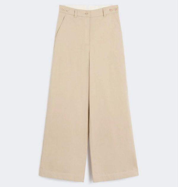 Pantaloni in gabardina beige Weekend Max Mara - immagine 4