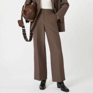Pantalone palazzo in cotone tecnico Weekend Max Mara
