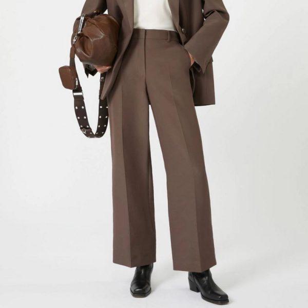Pantalone palazzo in cotone tecnico Weekend Max Mara