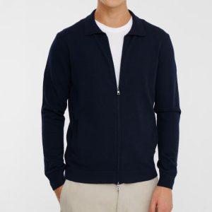 Shop 8 7 Dicembre 2025 Giacca-camicia in lana merino blu Ferrante