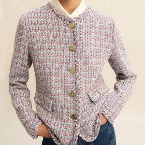 Shop 6 20 Marzo 2026 Giacca fantasia in stuoia Emme