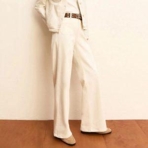 Shop 6 23 Marzo 2026 Pantalone panna in gabardina stretch Emme