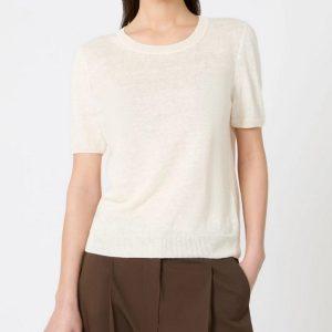 Shop 5 27 Marzo 2026 Maglia ecru in filato di lino Weekend Max Mara