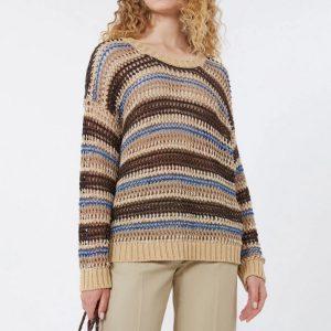 Shop 9 28 Marzo 2026 Maglia a rete in filato di lino e cotone Weekend Max Mara