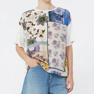 Shop 6 27 Marzo 2026 T-shirt in seta e jersey di cotone stampata Weekend Max Mara