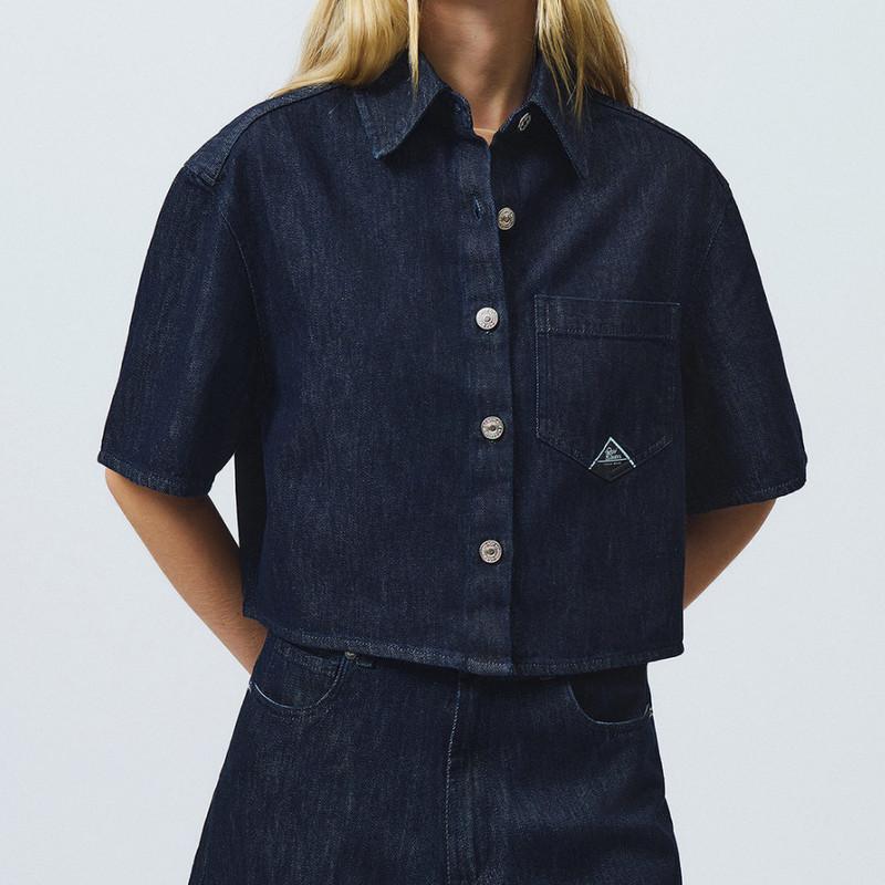 Camicia in denim light Rinse Roy Roger's