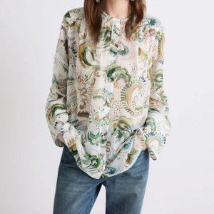 Camicia in voile di seta Marella