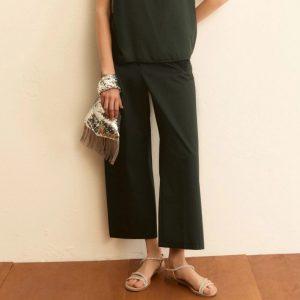 Pantalone dritto verde scuro Emme