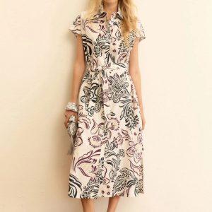 Chemisier in popeline stampato Emme