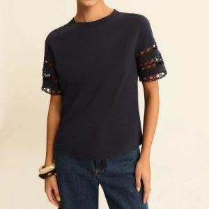 T-shirt in jersey blu notte Emme