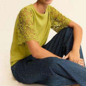 T-shirt verde mela Emme