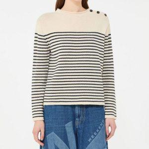 Maglia morbida in cotone a righe Weekend Max Mara