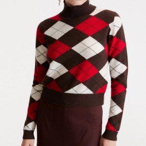 Shop 6 14 Ottobre 2026 Maglia in misto cashmere a rombi Marella