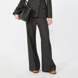 Pantalone in batavia di lana antracite Weekend Max Mara