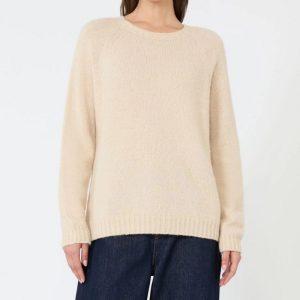 Maglia in alpaca e cotone beige Weekend Max Mara