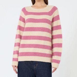 Maglia in alpaca e cotone a righe Weekend Max Mara